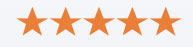 5 Star Client Testimonial rating